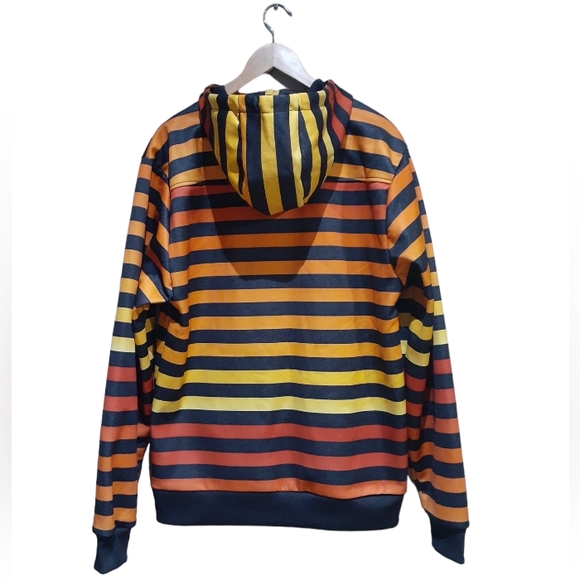 Burton Men's Dryride Colombo Hoodie Jacket 730070 Stripe Weatherproof Size Large - Picture 3 of 8